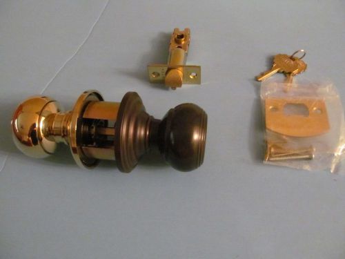 Emtek Waverly Single Cylinder Keyed Entry Classic Brass &amp; Oil Rubbed Bronze