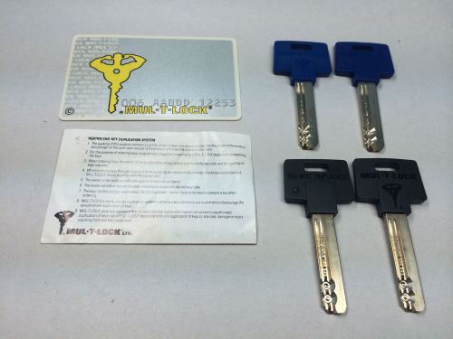 Mul-T-Lock Card - 4 Keys - Classic Keyway - Locksmith