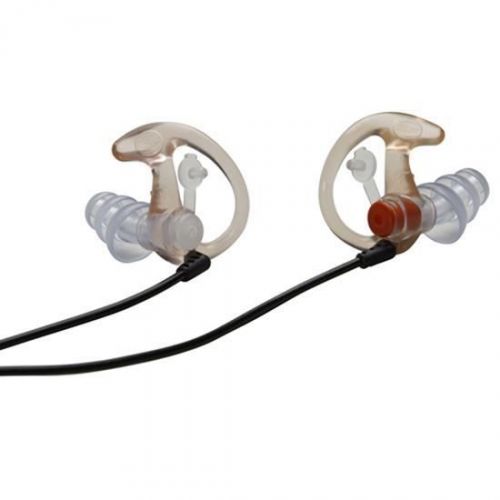 Surefire ep4-spr ep4 sonic defender earplugs clear triple flanged earplugs sm 1 for sale