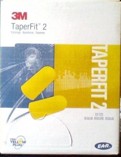 3m taper fit2 foam ear plugs corded yellow 200 pairs for sale