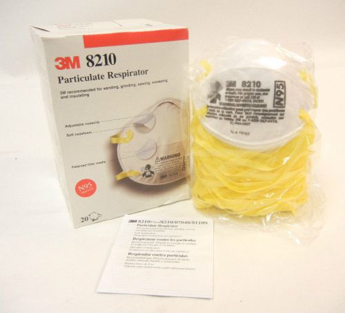 3m 8210 particulate respirator, box of 20, bnib for sale
