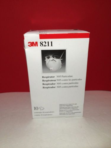 3M 8211 N95 Respirator 10 Masks Per Box