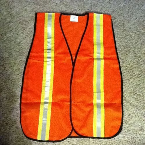 Reflective safety vest emergency vis-vest one size orange for sale