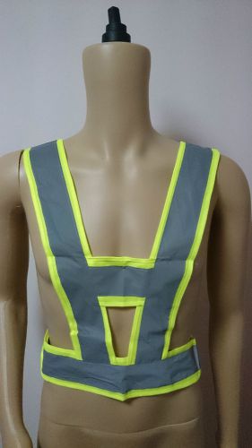 High visiblity security working reflective vest safety strip vest green color for sale