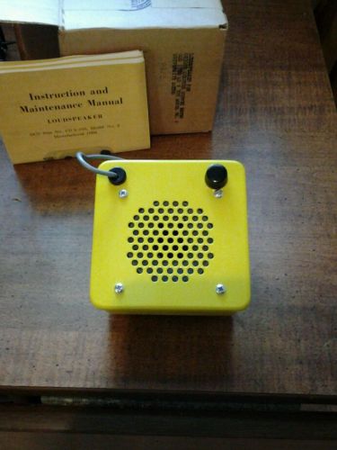 New in box tested 705  University Sound loudspeaker fo  cdv 700 Geiger counters.