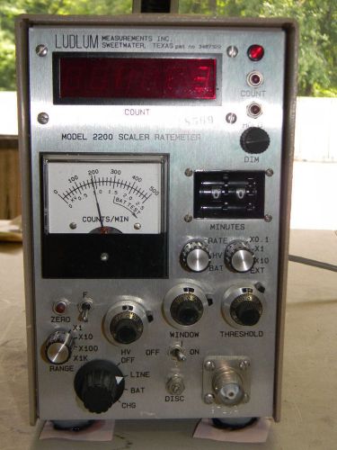 Ludlum 2200 Scaler Ratemeter Counting Instrument, No Probe or Cable Included