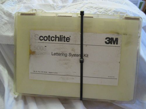 Scotchlite Reflective Lettering Kit Scotchlite 3M 5005