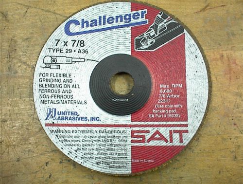 Sait Type 29 22311 7&#034; x 7/8&#034; Grinding Wheels  Lot of 6 New   A36
