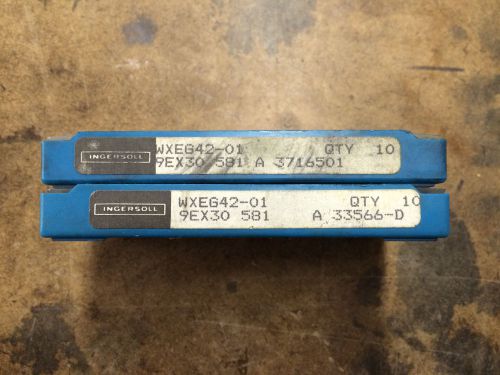 Wxeg 42-01 581 ingersoll inserts for sale