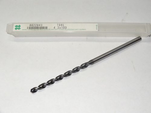 Osg 4.3mm 0.1693&#034; wxl fast spiral taper long length twist drill cobalt 8622843 for sale