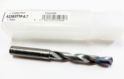 8.7mm Walter Titex A3393TTP-8.7 Coolant Fed Tialn Coated Carbide Drill (N 534)