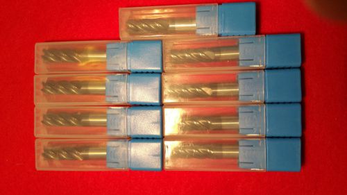 8 PCS 3/8&#034; ENDMILLS 5 FLUTE TIALN COATED HIGH PERFORMANCE CARBIDE END MILL