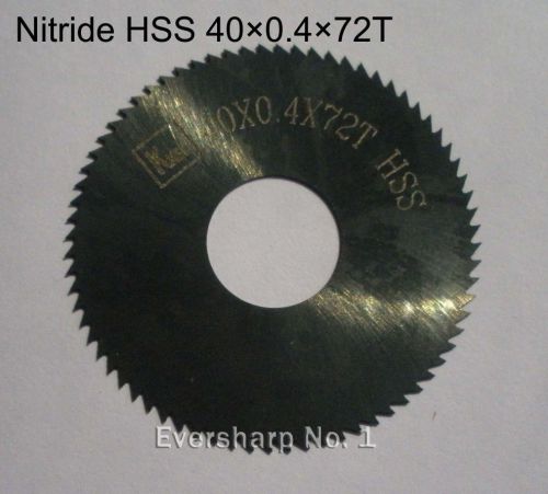 Nitride HSS Slitting Saw Milling Cutter 40x0.4mm