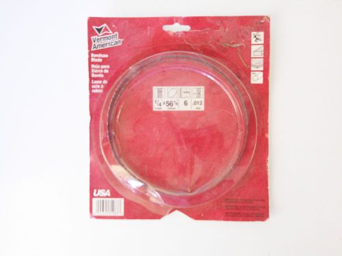 Vermont American 31087 / 1/4&#034; x 56 1/8&#034; / 6 Teeth Per Inch / Bandsaw Blade / New