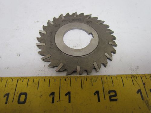 63x2.15x22 HSS Staggered Tooth Milling Cutter 63mm OD 22mm Bore 2.15mm Width