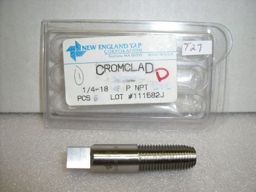 1/4”-18 npt plug fluteless form new england tap  hss usa – new -t27a for sale
