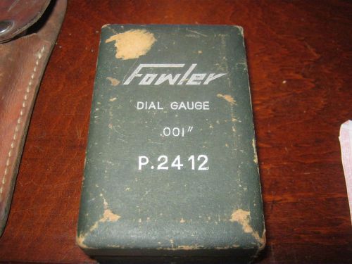Vintage Fowler precision dial gauge tool