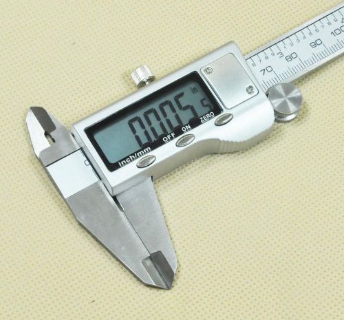 New 6&#034; 150mm Stainless Steel Electronic Digital Vernier Caliper Micrometer Guage
