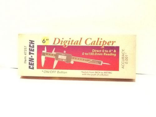 Cen-tech 6&#034; digital caliper inch to metric for sale