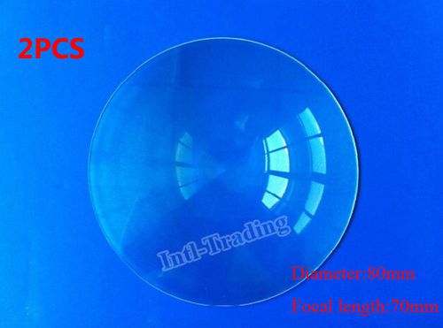2X 80mm Diameter Fresnel Lens DIY TV Projection Solar Cooker HighLight Condenser