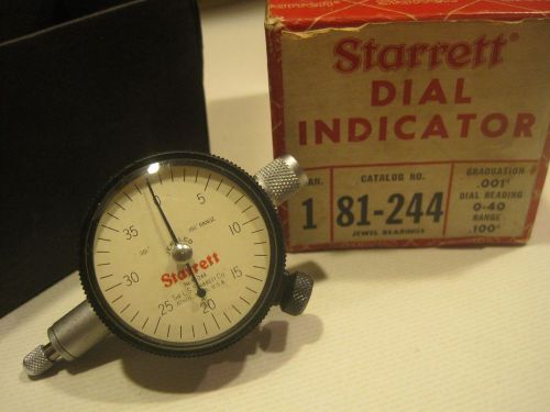 Starrett Dial Indicator No. 81-244 with box, Precicion Measurement