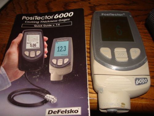DEFELSKO POSITECTOR 6000 electronic paint Coating Thickness measuring Gauge F1.