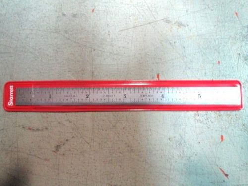 Starrett c316r-6 6&#034; steel rule with inch graduation new for sale