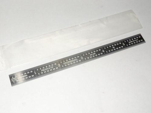 New pec 501-006, 6&#034; 5r flexible black face rule tempered steel ruler for sale