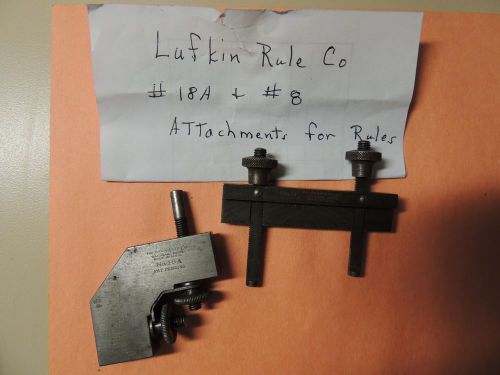 Lufkin Rule Co. No. 8  &amp; 18A Clamp for Rules machinist tool attachments