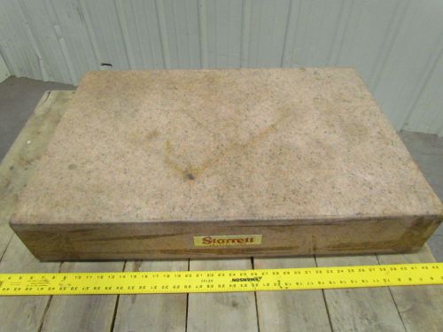 Starrett crystal pink granite surface plate grade b toolroom 24&#034;x36&#034;x6&#034; no ledge for sale