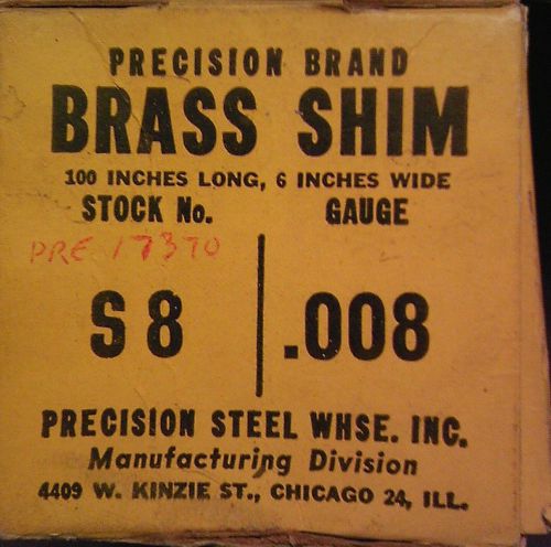 Precision brand shim for sale