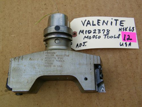 VALENITE -MODCO - M 1023778     HSK63-A, SHANK, ADJUSTABLE INSERT BORING TOOL