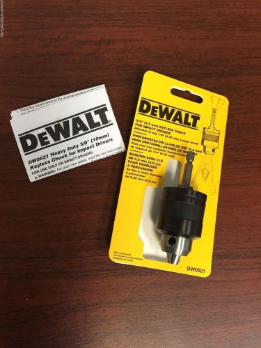 DeWalt 3/8&#034; Chuck Impact Keyless DW0521 ~ Attaches to any 1/4&#034; Impact Driver