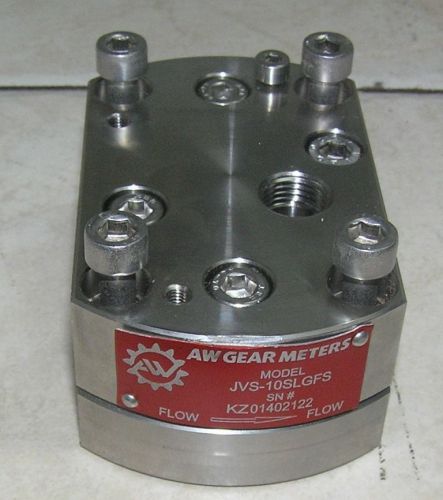 Aw gear meters jvs-10slgfs positive displacement flow meter for sale