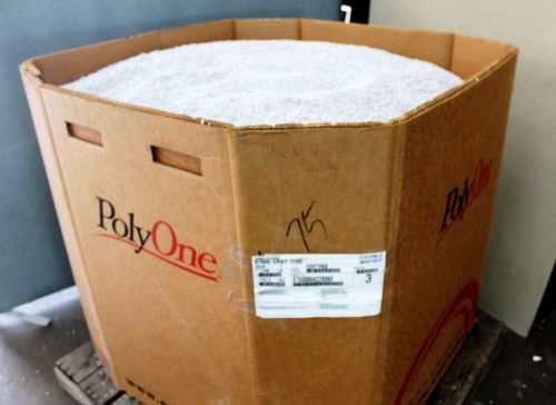 Polyone pvc injection mold pellets 1750 lbs 87600 geon gray 2280 resin beads for sale