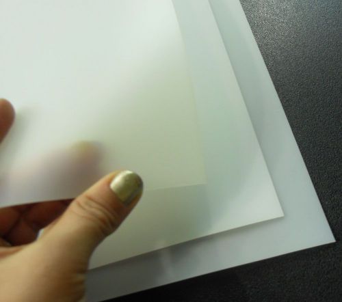 12 Flexible 18x18x1/30, 0.03 Translucent PE Plastic Sheet DIY Stencil Pattern