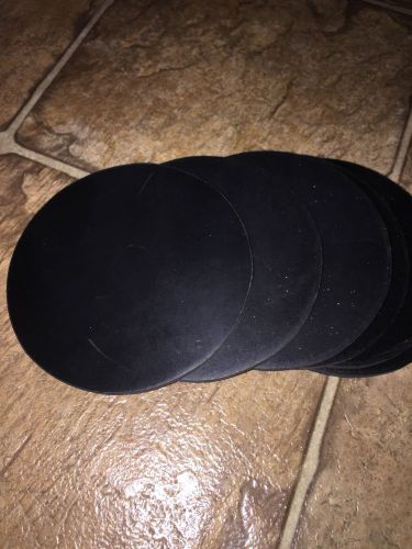 NEOPRENE RUBBER Disc, Sheet, Gasket Material 6 1/16&#034; Disc 1/16&#034; Thick Lot Of 15