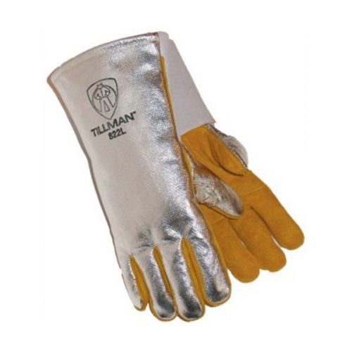 Tillman 822 14&#034; aluminized carbon kevlar back welding gloves, large for sale
