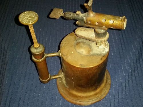 Clayton lambert kerosene blow torch compact steam punk tool used antique brass.