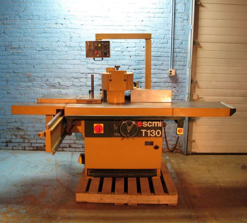 Scmi tenoning shaper t130p 230 v 3450 rpm 29.6 amps w/ non-removable spindle for sale