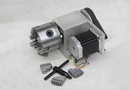4axis Rotary Axis For Cnc Drilling Milling Engraving Machine 80mm 3-jaw chuck
