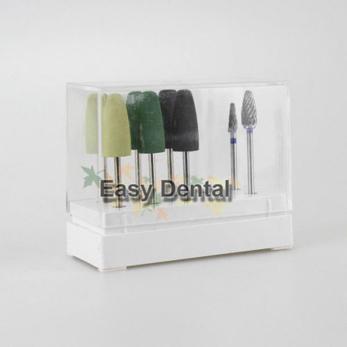 3 boxes hp dental resin base acrylic polishing burs drill polisher 8pcs/box for sale