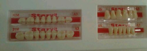 Typodental Starvit Premium Acrylic Teeth Vita Color A3