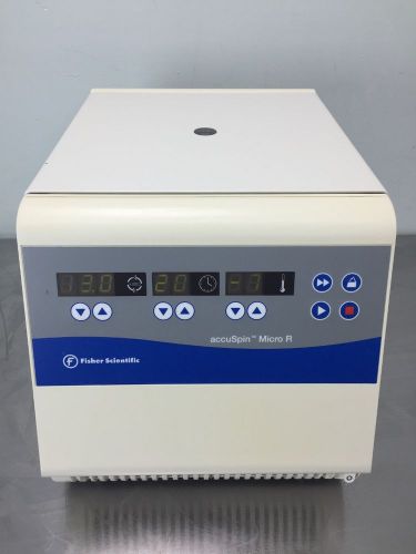 Fisher scientific accuspin micro r refrigerated microcentrifuge tested  warranty for sale