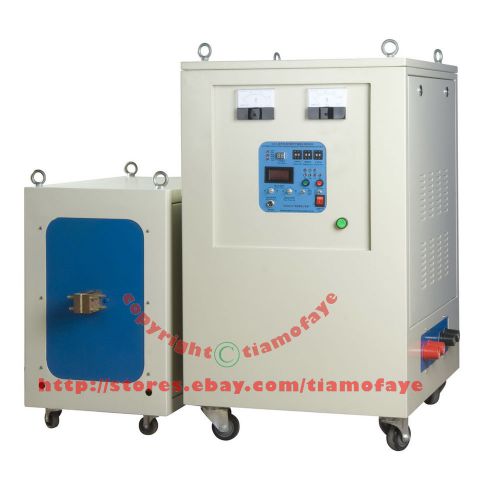 100kw 20-50khz dual station super audio frequency induction heater melter for sale