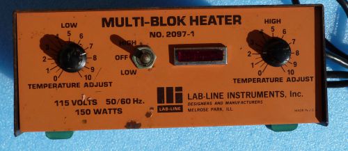 Lab-Line 2097-1 Two 2 Block Heater   inventory 155