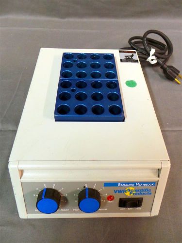 Vwr scientific heat block analog 949031 dry bath incubator 13259 for sale
