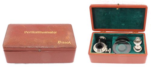 Busch rathenow vintage vertical illuminator in original box for microscope for sale