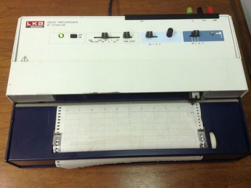 LKB BROMMA - P/N: 90 01 7249, 2-Channel, Flatbed, Chart Recorder
