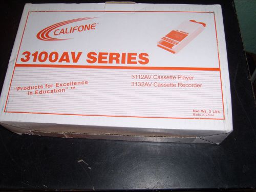 Califone 3100AV Cassette Player Recorder
